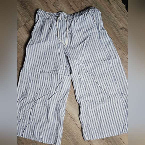 💥Sale💥NWOT Torrid Blue and White Striped Wide Leg Pants - Picture 2 of 4